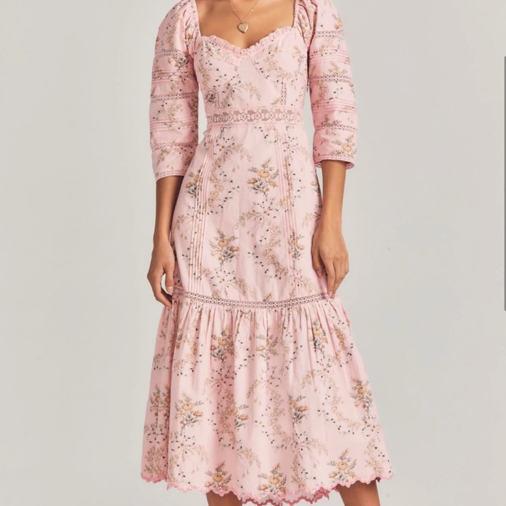 LoveShackFancy Calluna Maxi Dress size 6